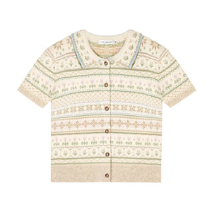 Wool Blend Fair Isle Top