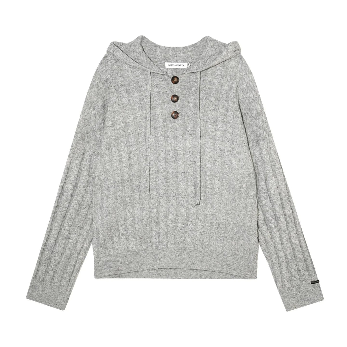 Wool Blend Hooded Knit Set-Up