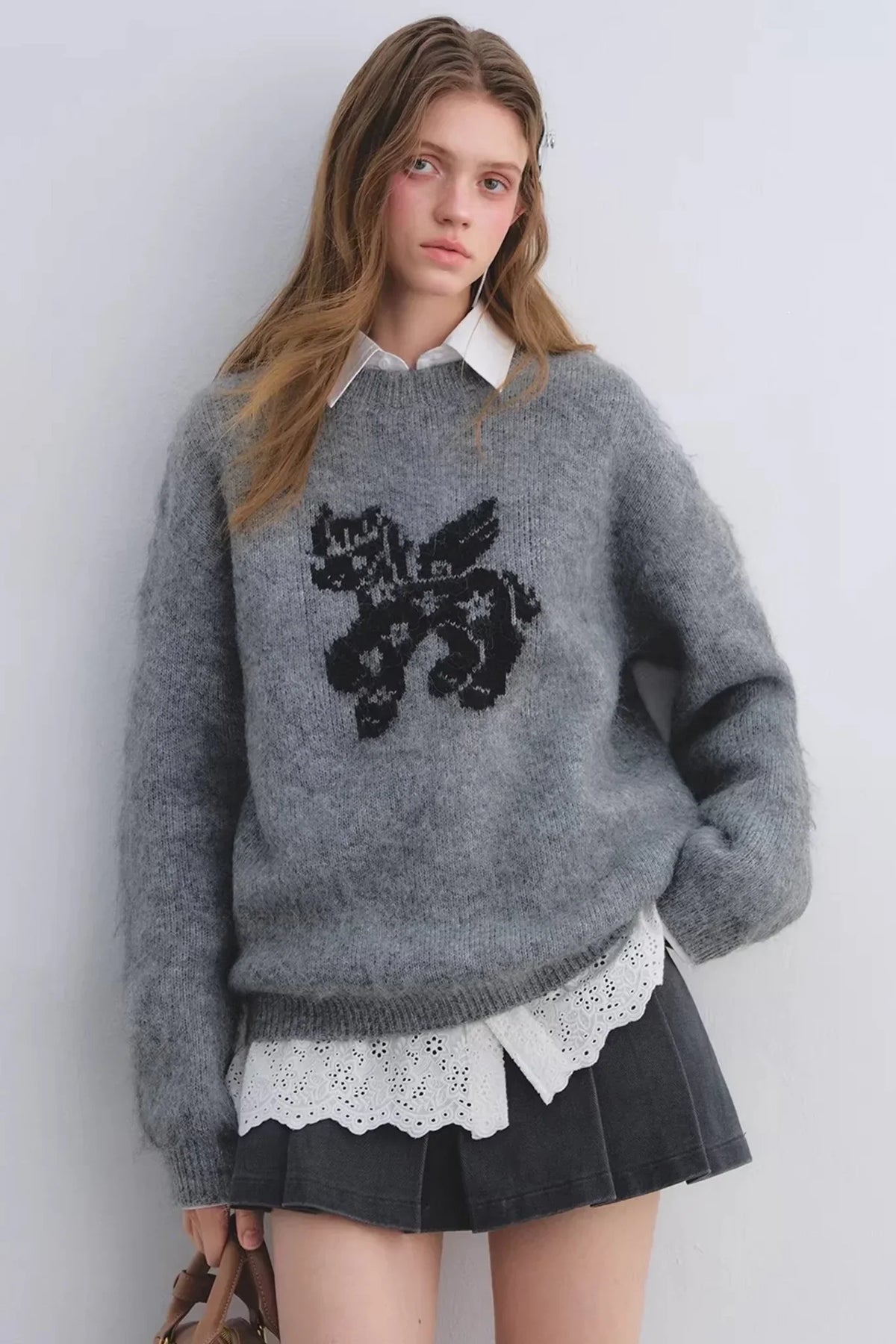 Wool-Blend Jacquard Sweater