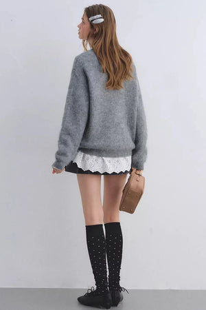 Wool-Blend Jacquard Sweater