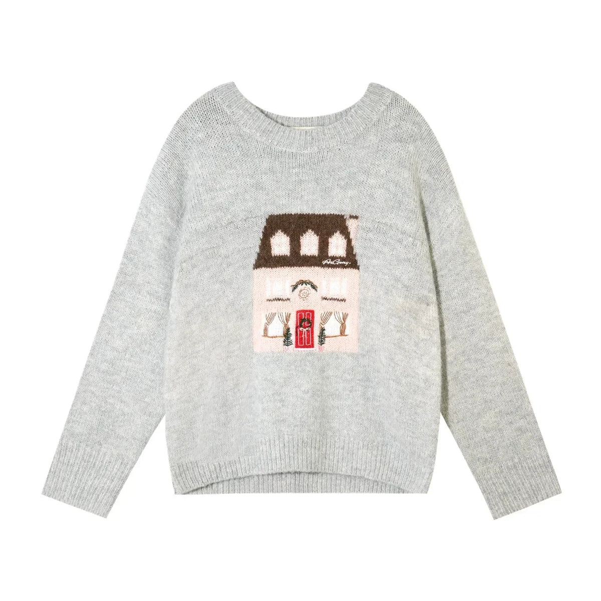 Wool Blend Jacquard Sweater