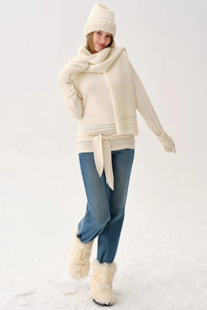 Wool Blend Knitted Set-Up