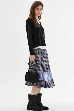 Wool Blend Off-Shoulder Top