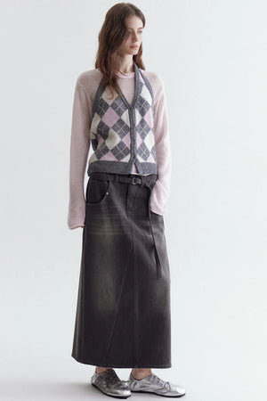 Wool Blend Quilted Vest Set