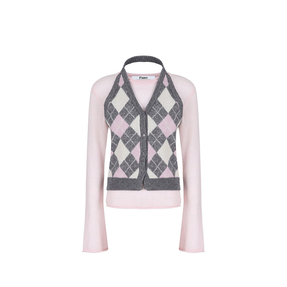 Wool Blend Quilted Vest Set