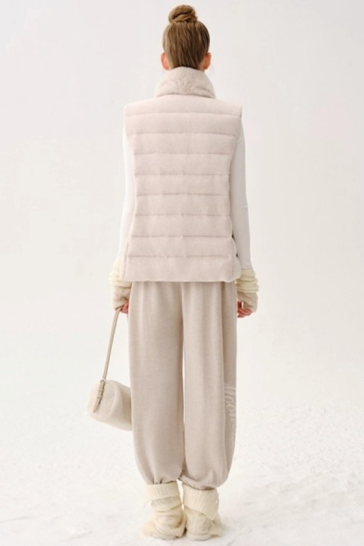 Wool Button-Up Knit Pants