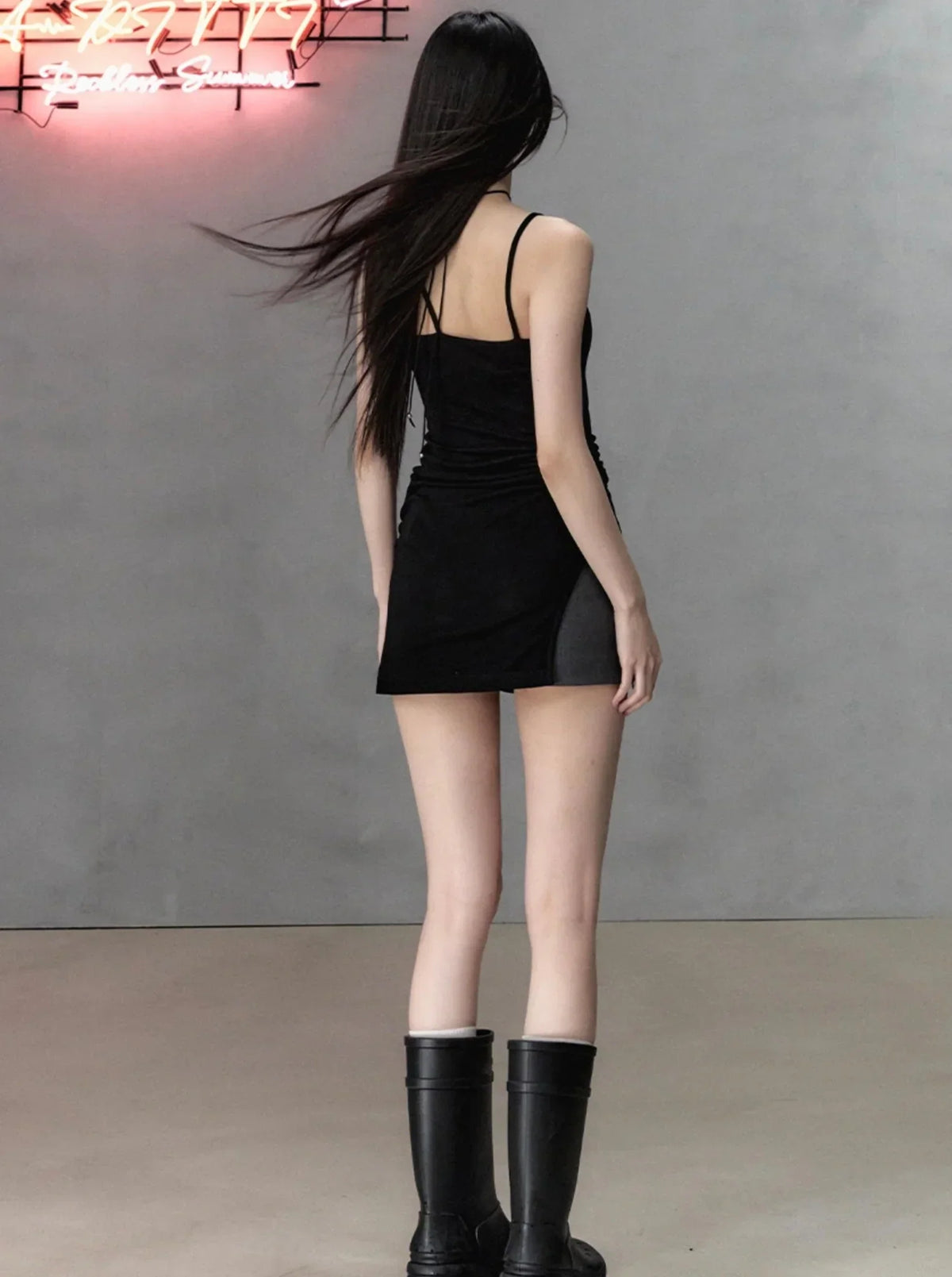 Wool Camisole Midi Dress