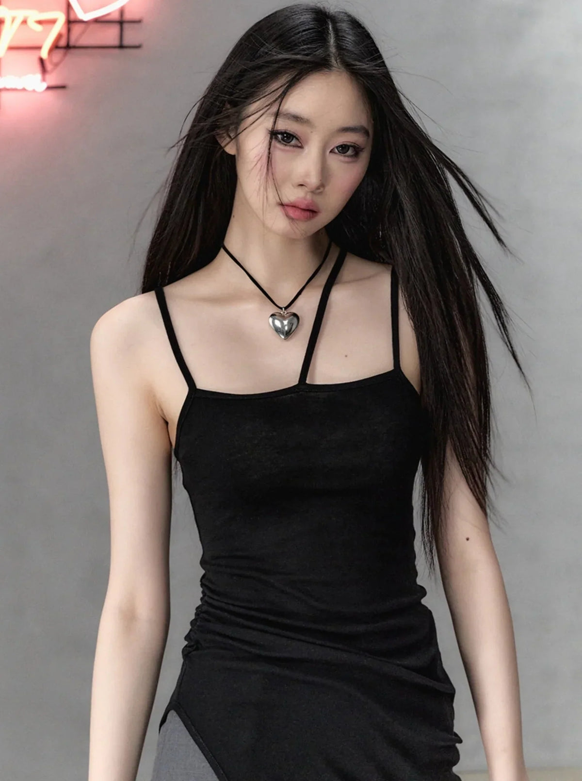Wool Camisole Midi Dress