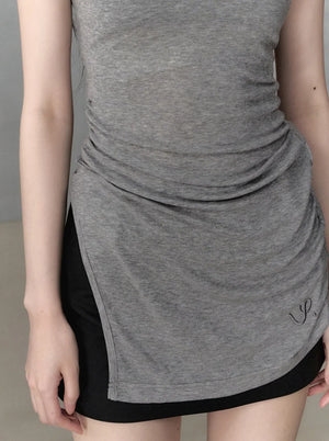 Wool Camisole Midi Dress