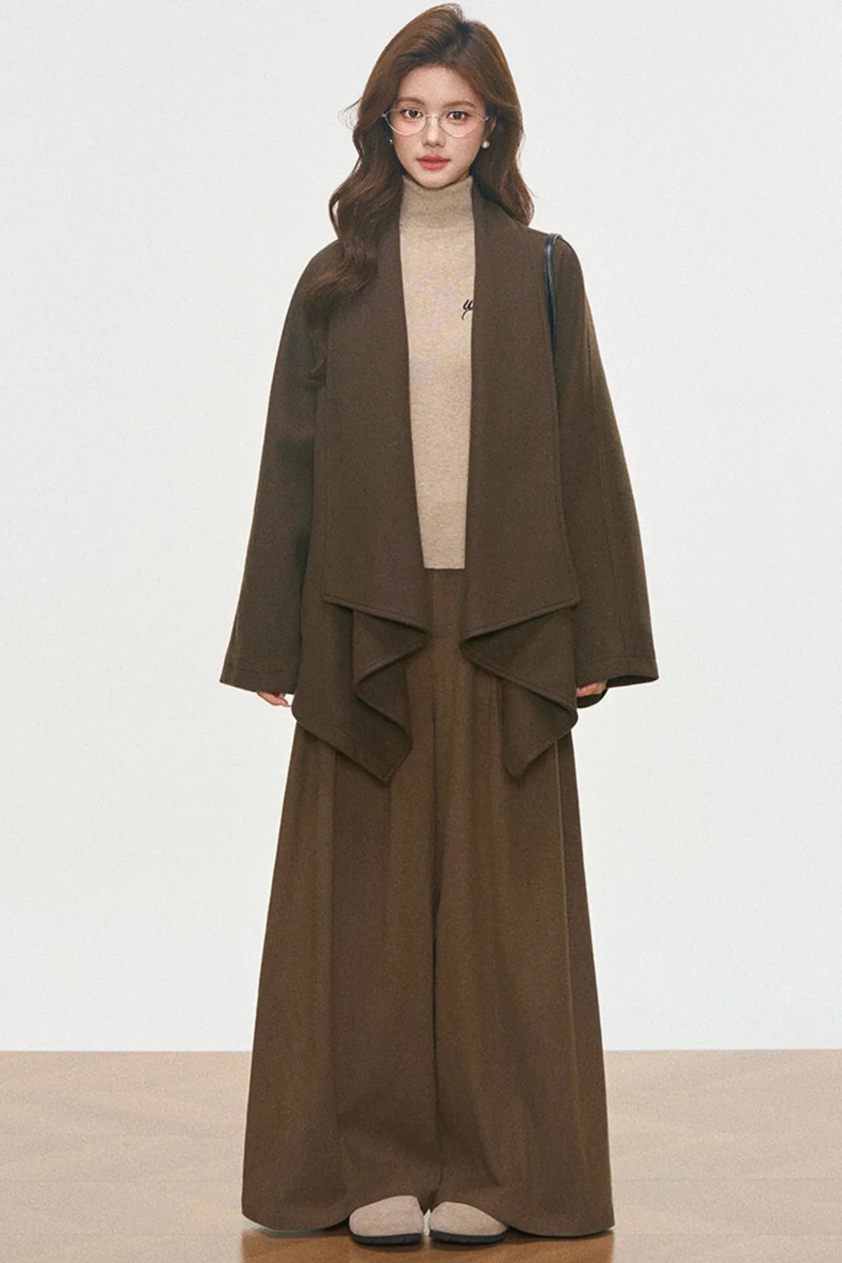 Wool Coat and Turtleneck Set-Up