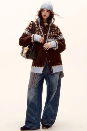 Wool Fair Isle Cardigan
