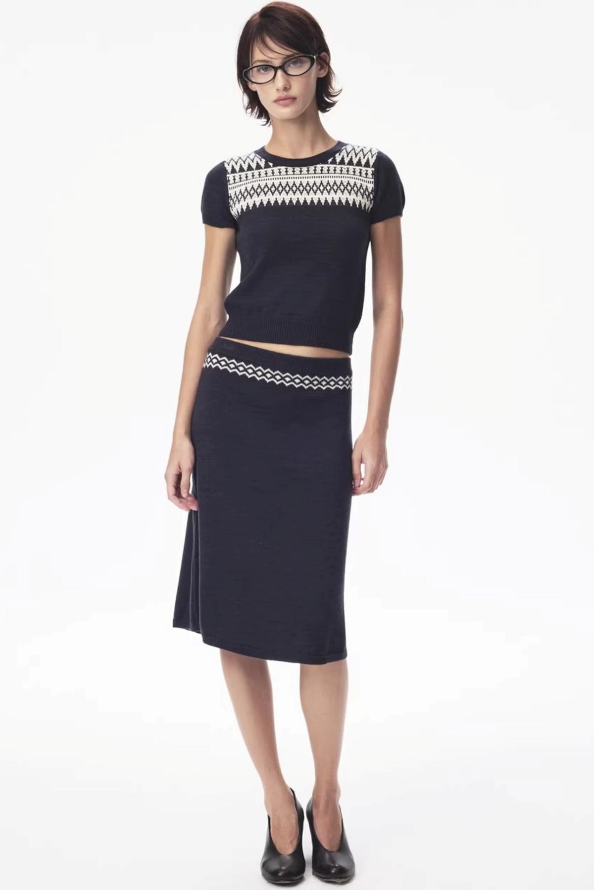 Wool Fair Isle Knit Set-Up
