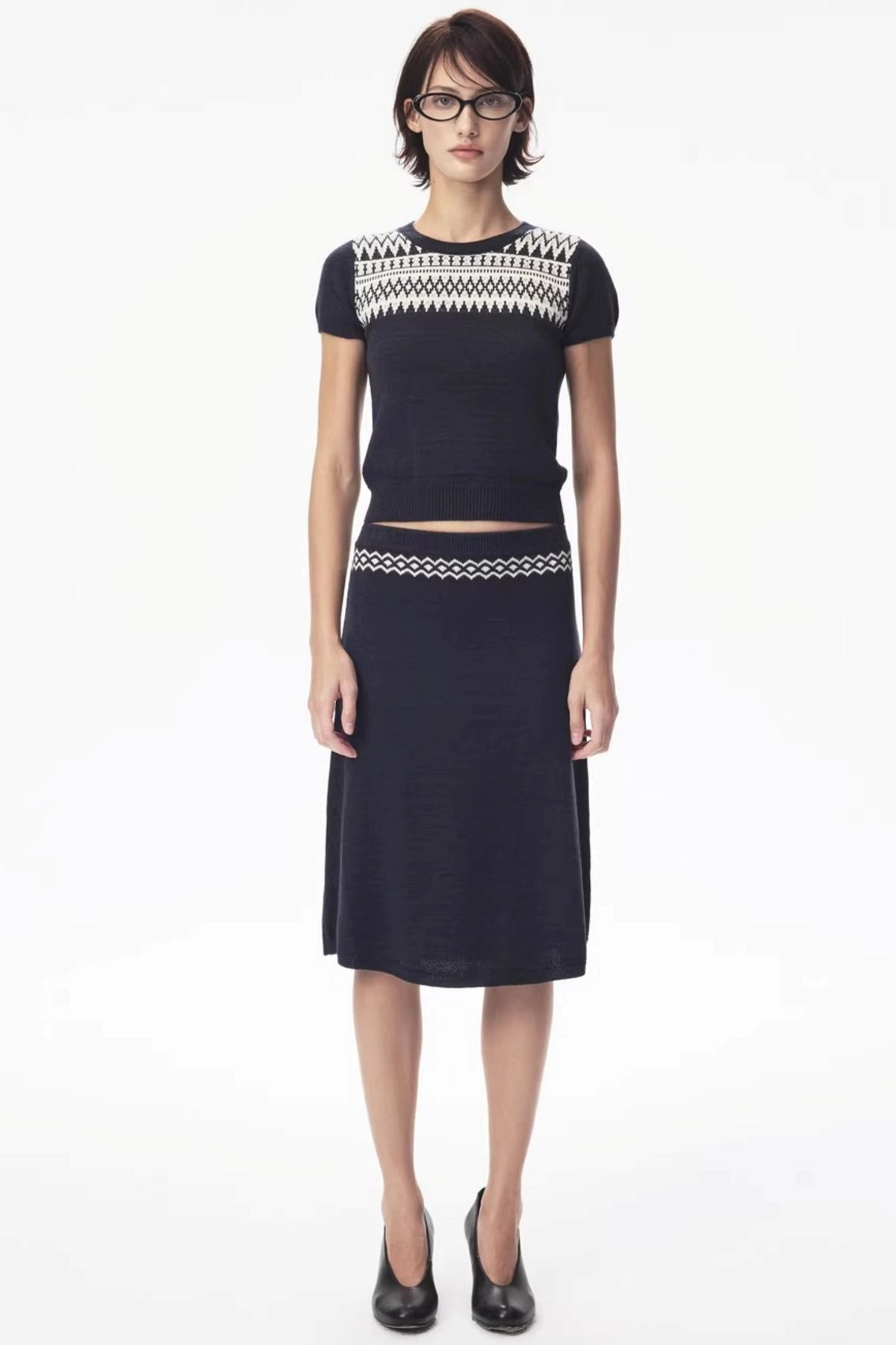 Wool Fair Isle Knit Set-Up