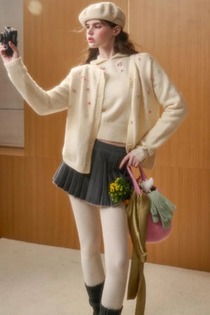 Wool Handmade Embroidered Sweater