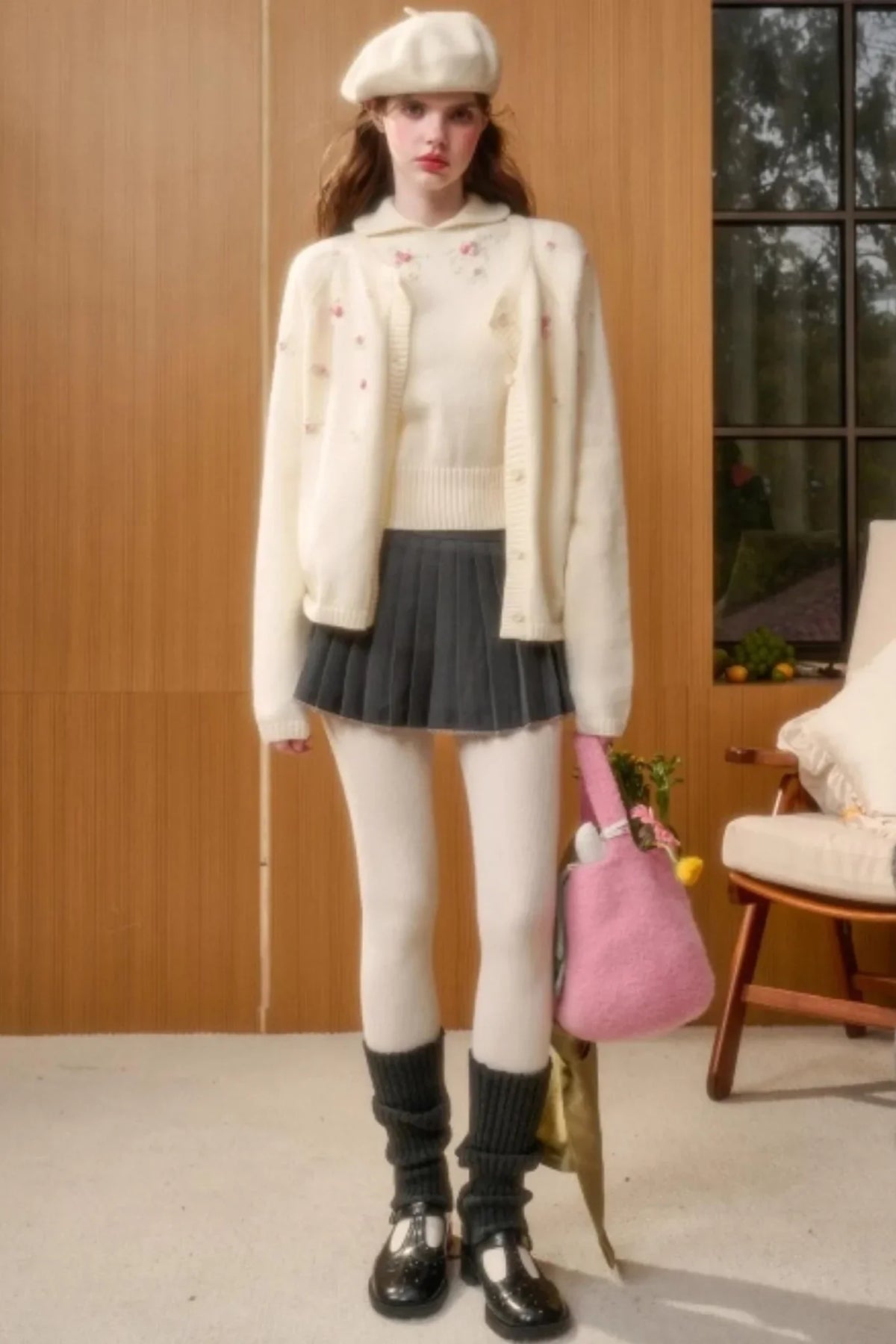 Wool Handmade Embroidered Sweater