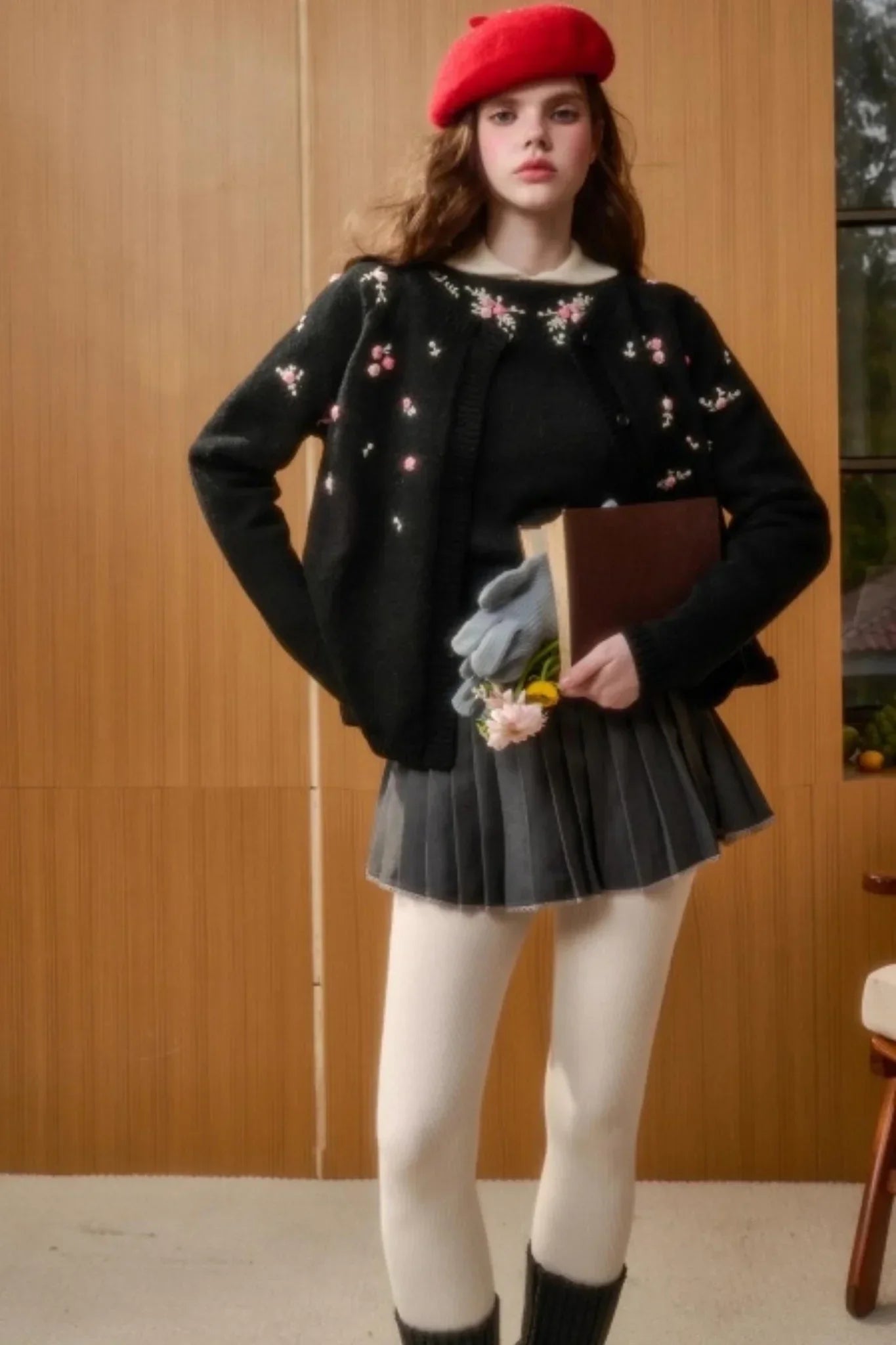 Wool Handmade Embroidered Sweater