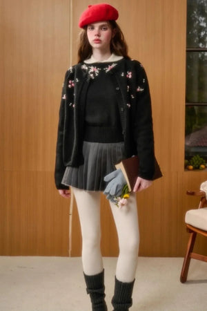 Wool Handmade Embroidered Sweater