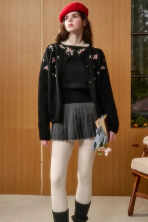 Wool Handmade Embroidered Sweater