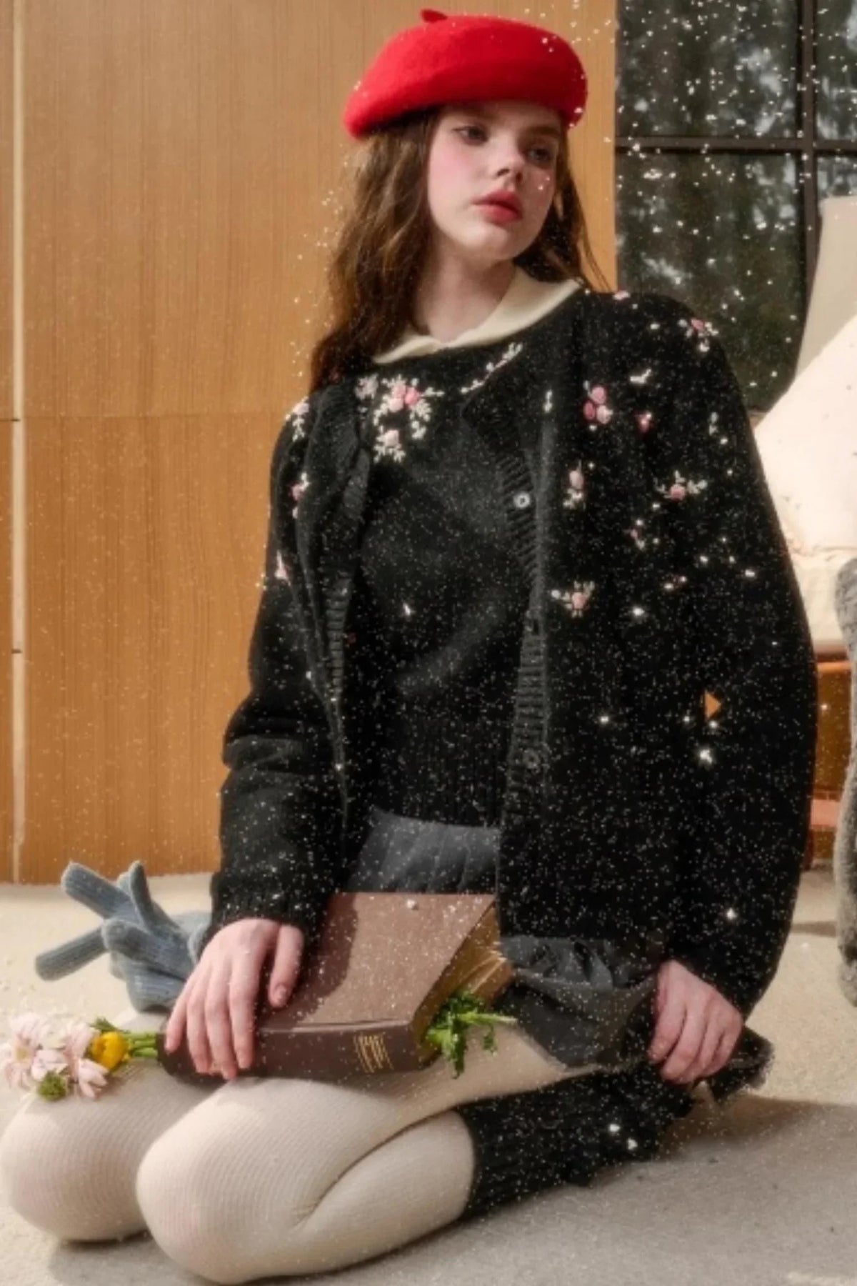 Wool Handmade Embroidered Sweater