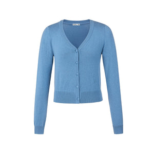 Wool Knit Cropped Sweater Top