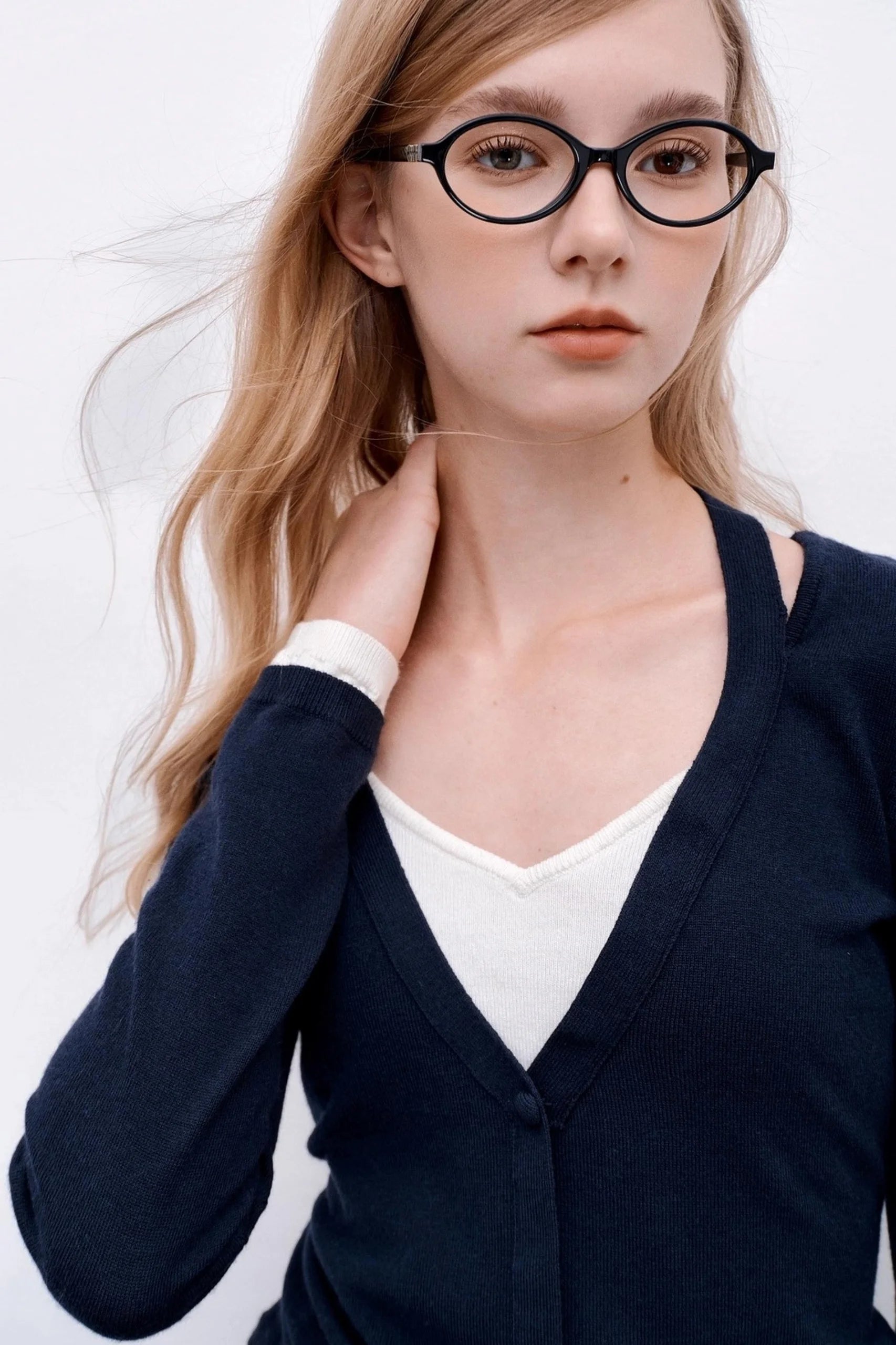 Wool Knit Pullover Layered Top