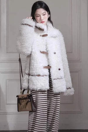 Wool Knit Striped Pants