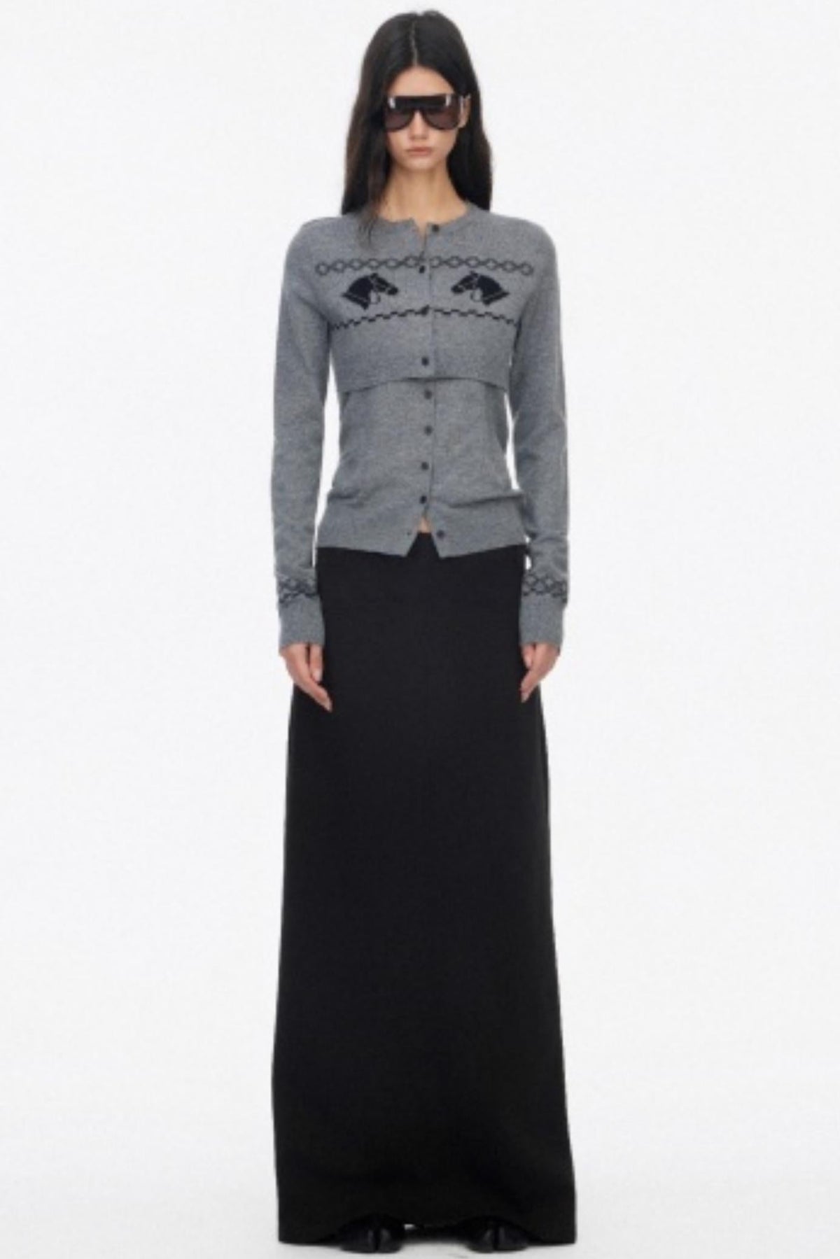 Wool Knit Two Piece Slim Jacket