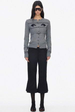 Wool Knit Two Piece Slim Jacket