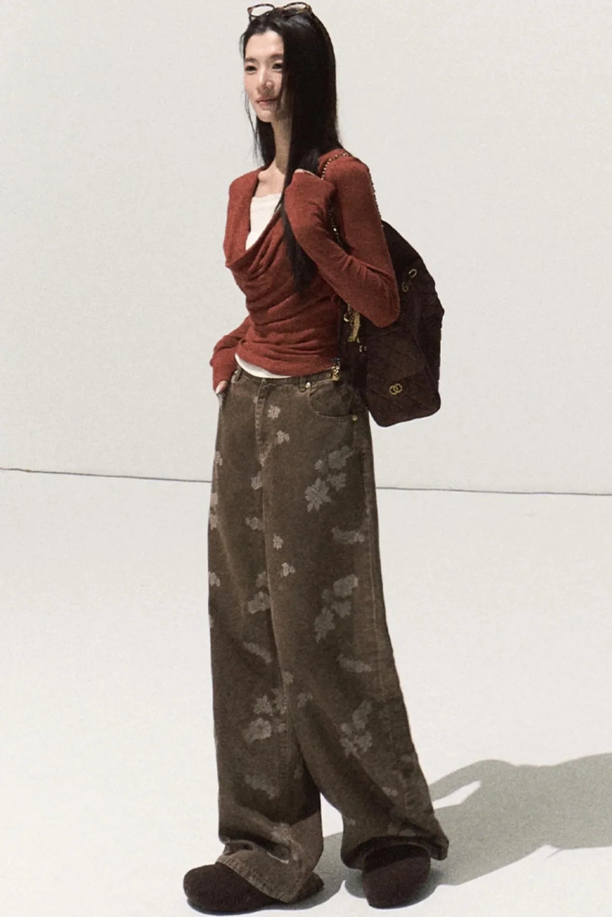 Wool Lace Knit Top
