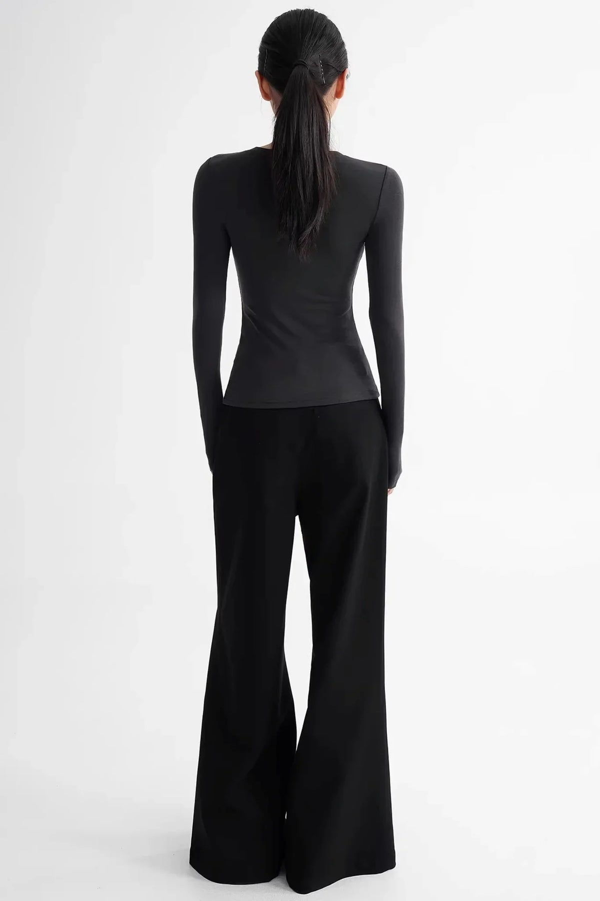 Wool Lyocell Henley Top