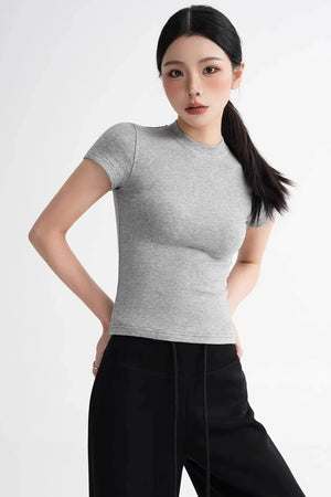 Wool Right-Shoulder Slim Top