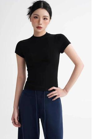 Wool Right-Shoulder Slim Top