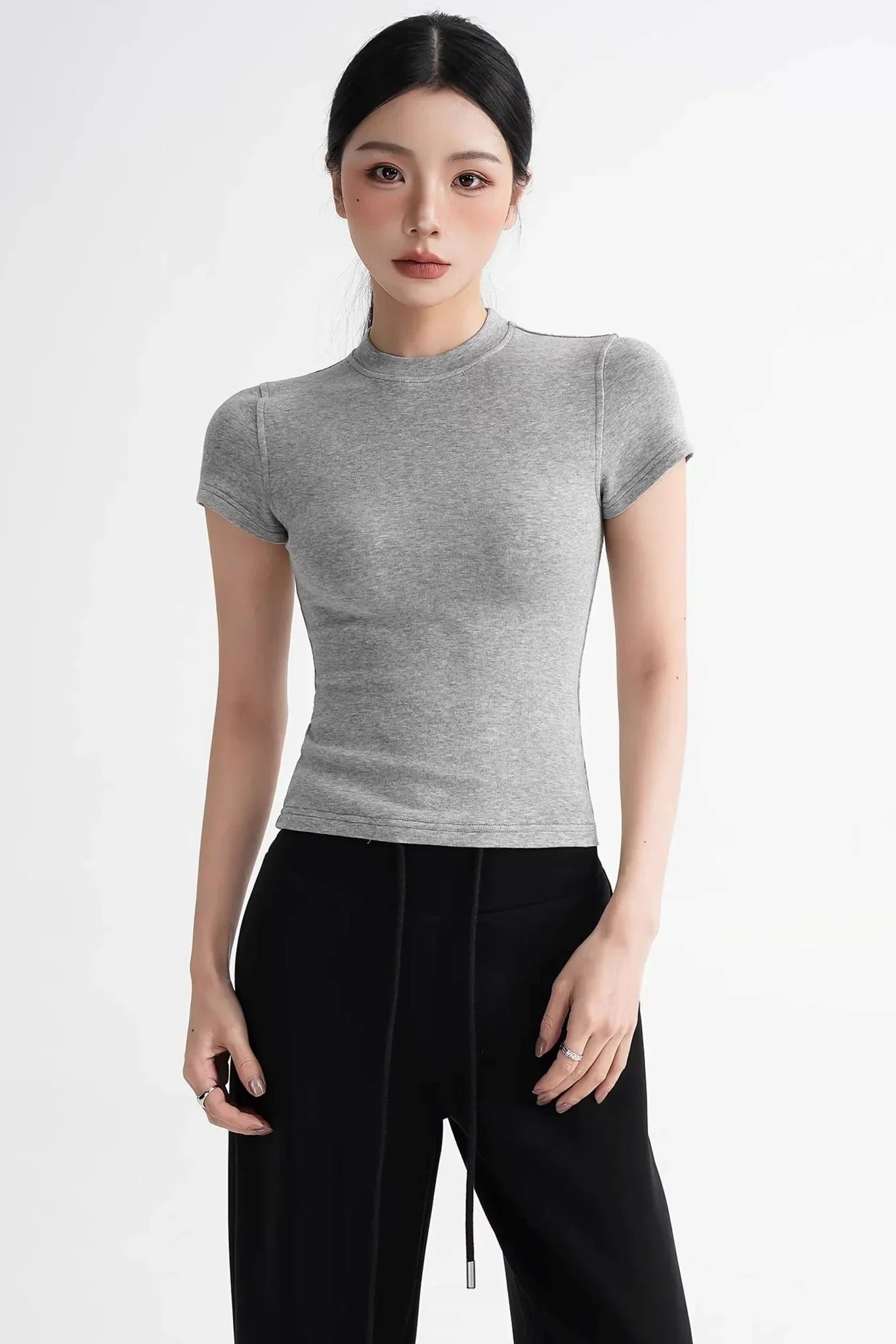 Wool Right-Shoulder Slim Top