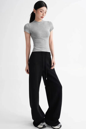 Wool Right-Shoulder Slim Top