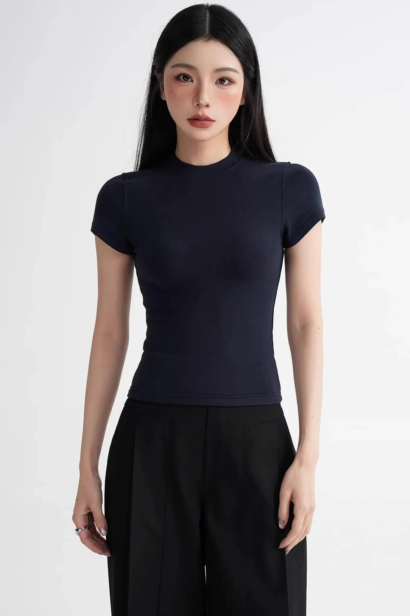 Wool Right-Shoulder Slim Top