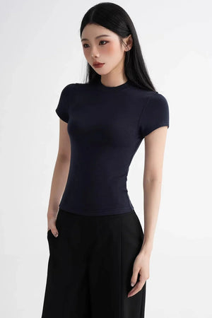 Wool Right-Shoulder Slim Top