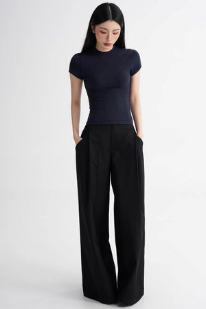 Wool Right-Shoulder Slim Top