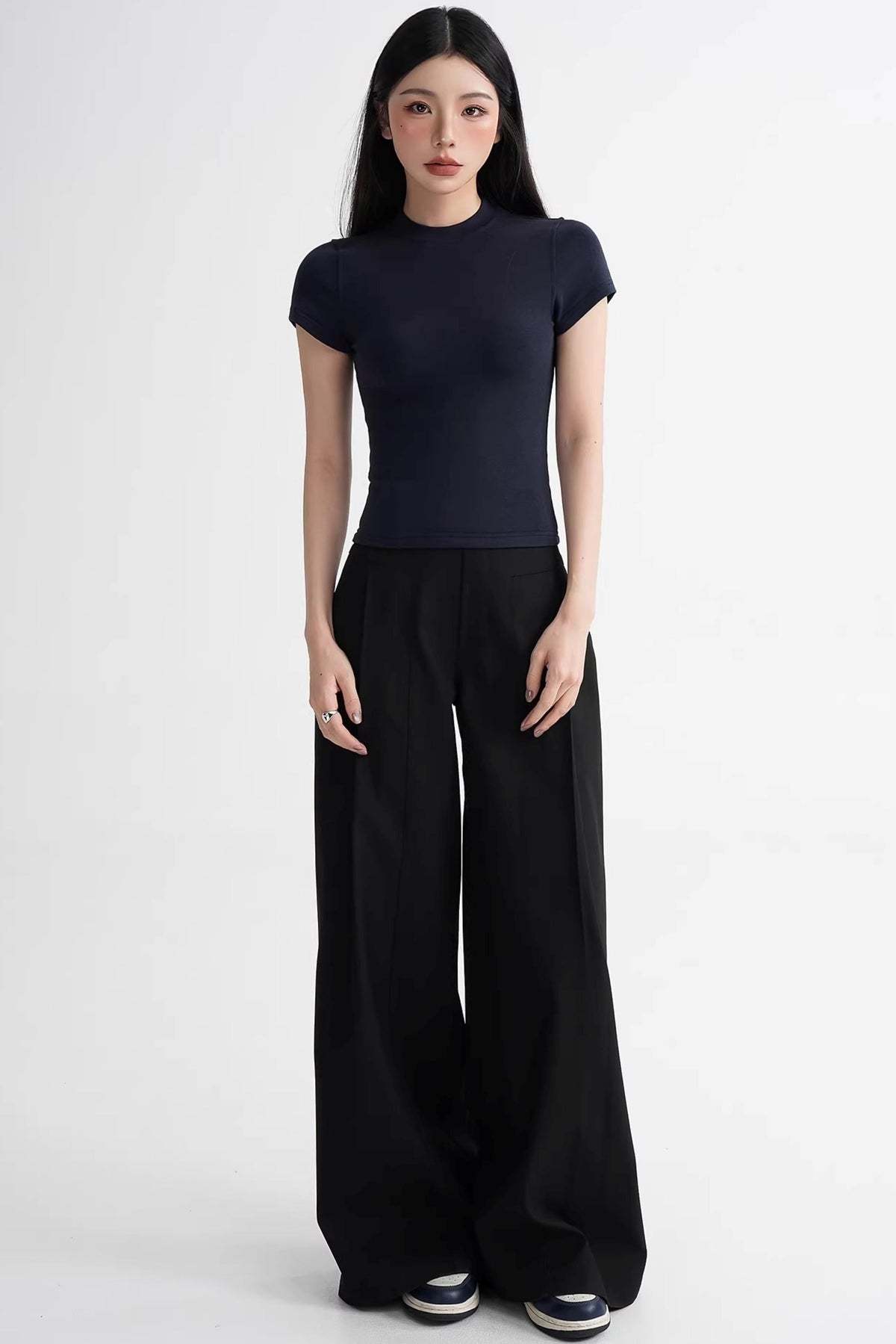Wool Right-Shoulder Slim Top