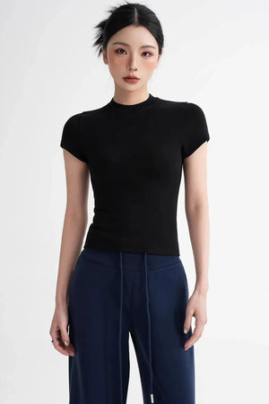 Wool Right-Shoulder Slim Top