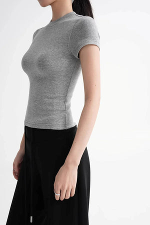 Wool Right-Shoulder Slim Top