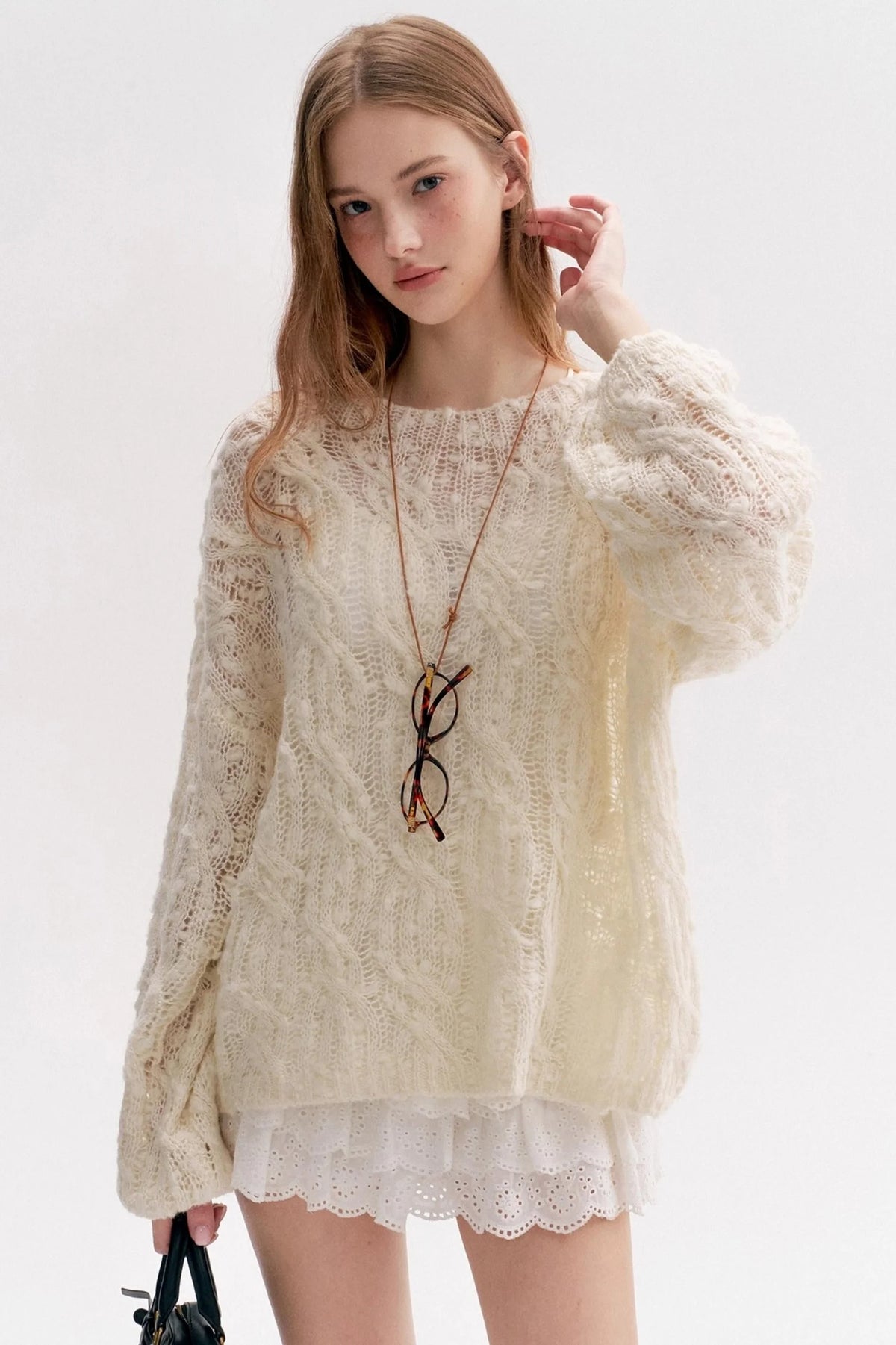 Wool Texture Lazy Loose Sweater