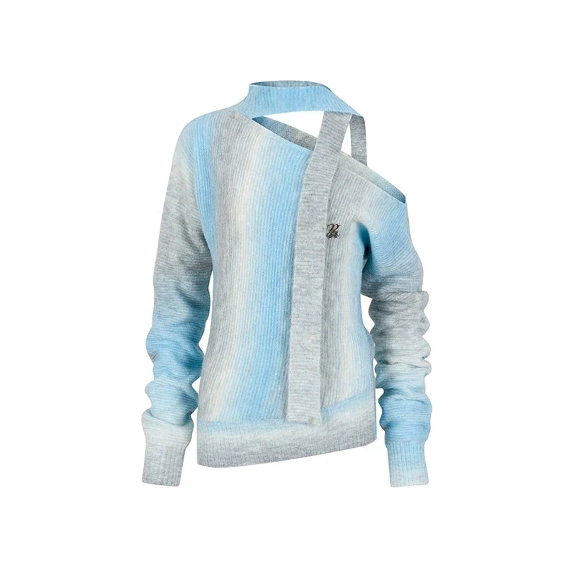 Wool Vibe Gradient Sweater Top