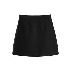 Woolen A-Line Skirt