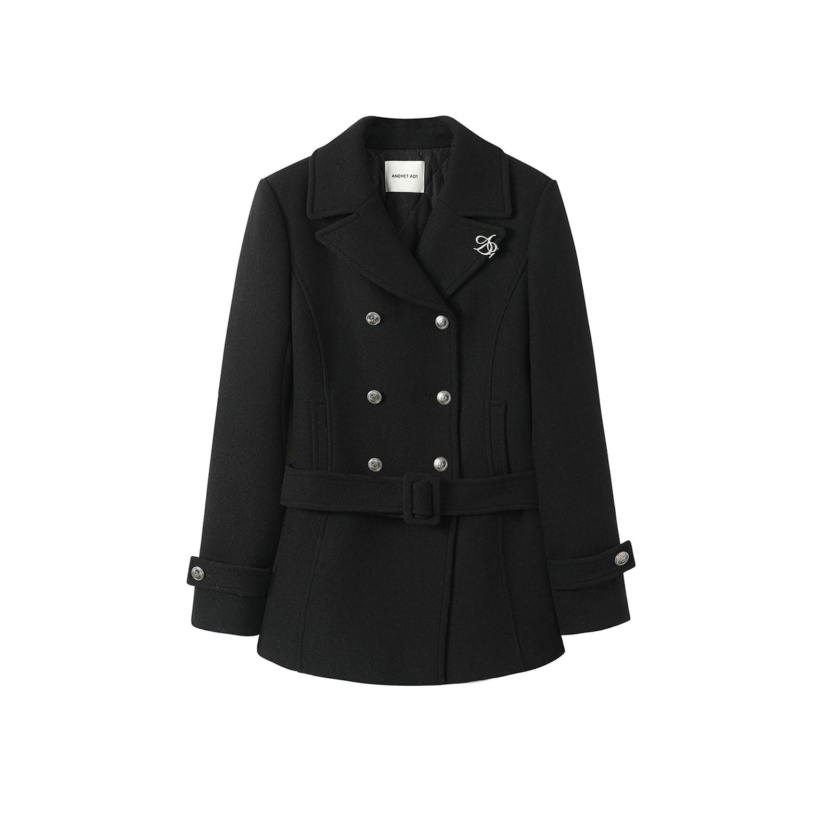 Woolen Lapel Coat