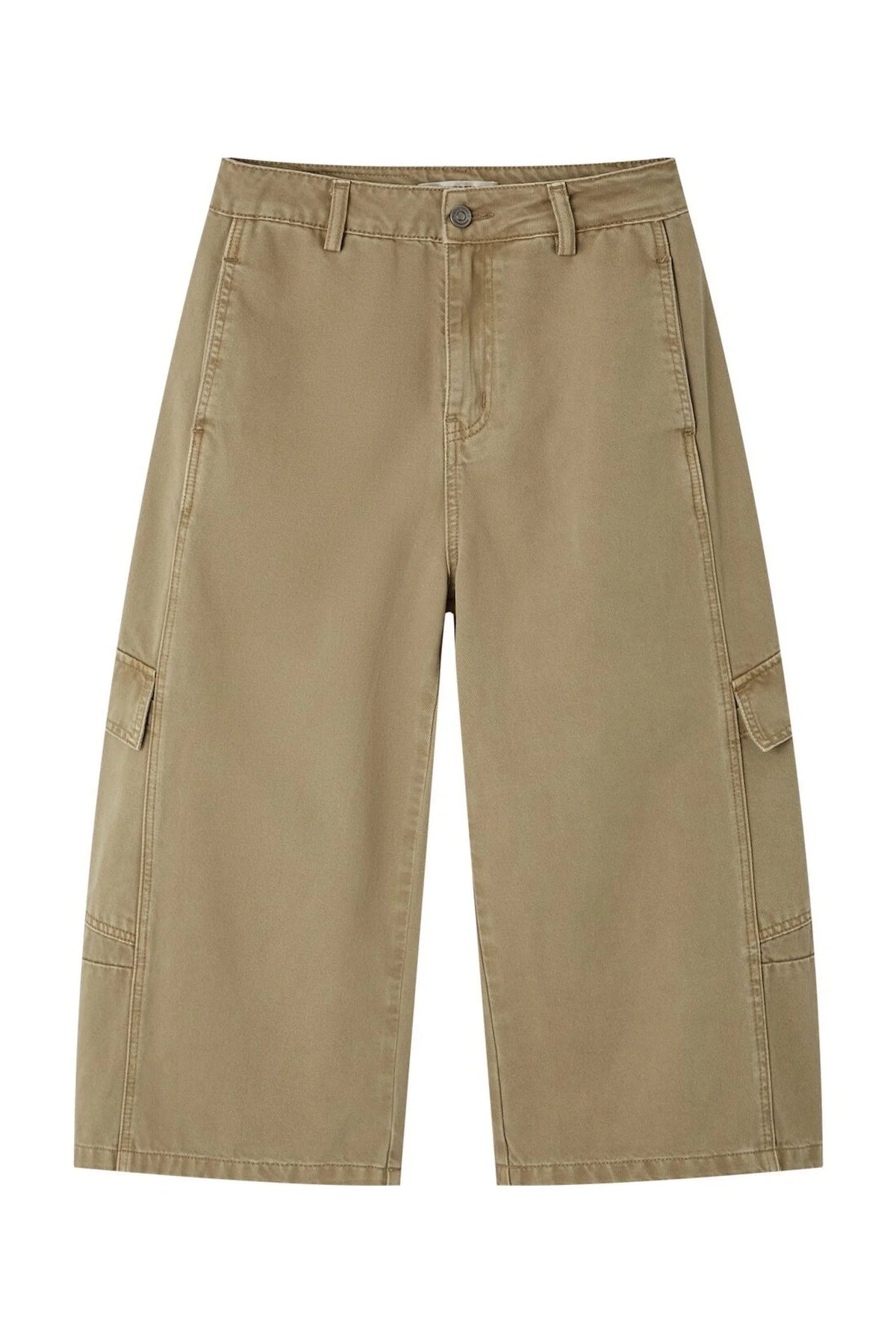 Workwear Casual Denim Cropped Pants