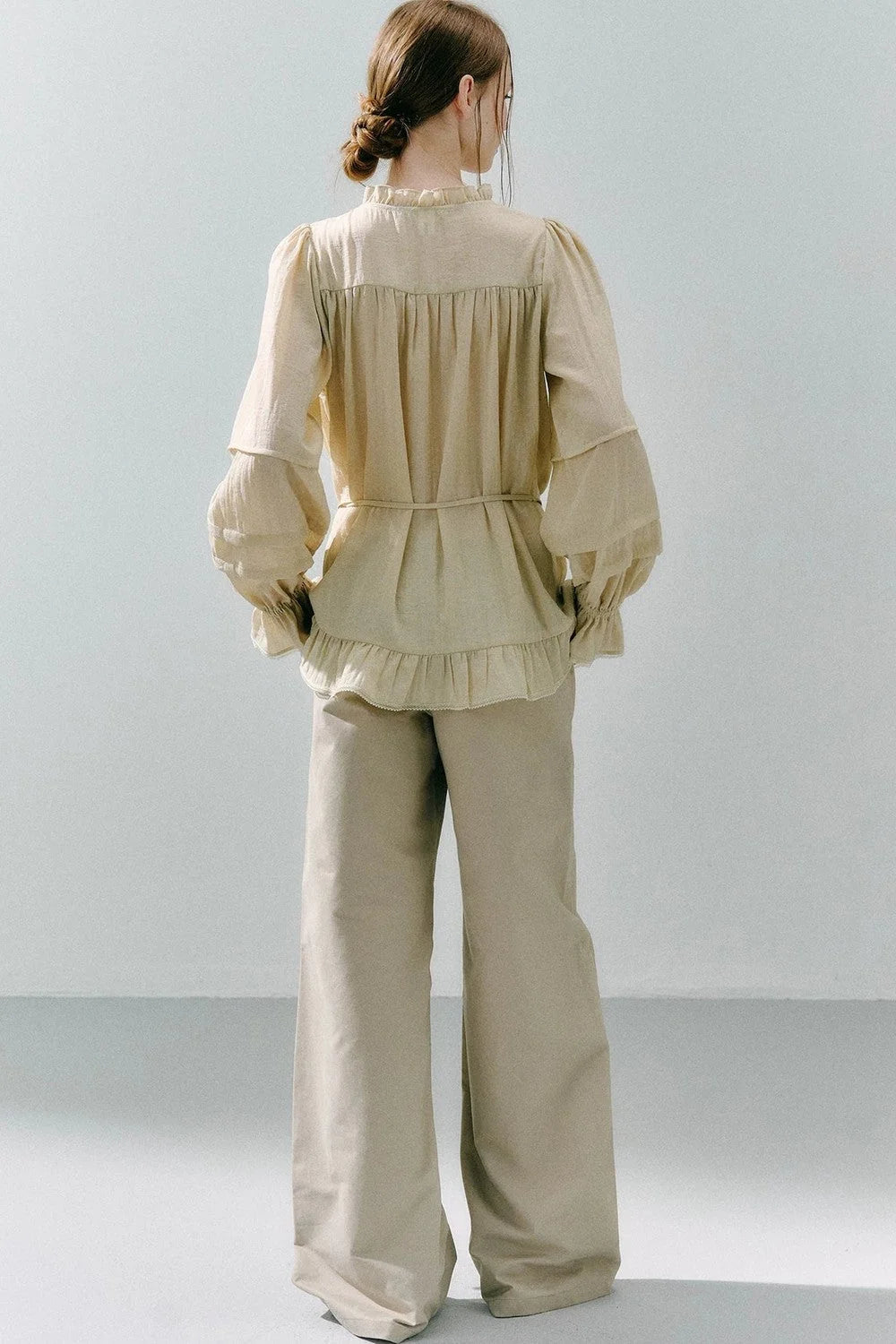Woven Lace Acetate Top