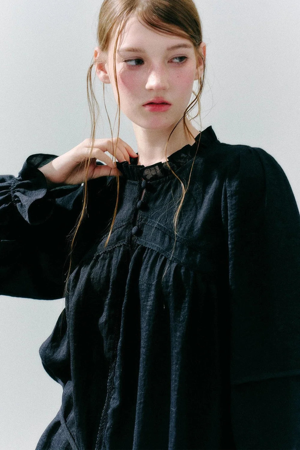 Woven Lace Acetate Top