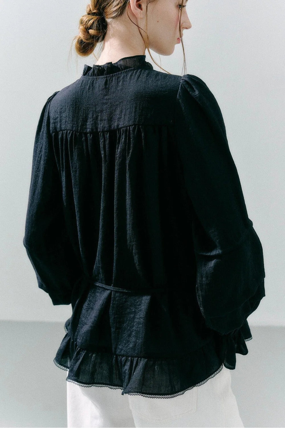Woven Lace Acetate Top