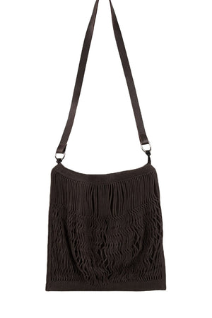 Woven Leather Strap Tote Bag