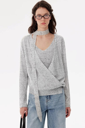 Wrap-Around Folded Linen Vest Set-Up
